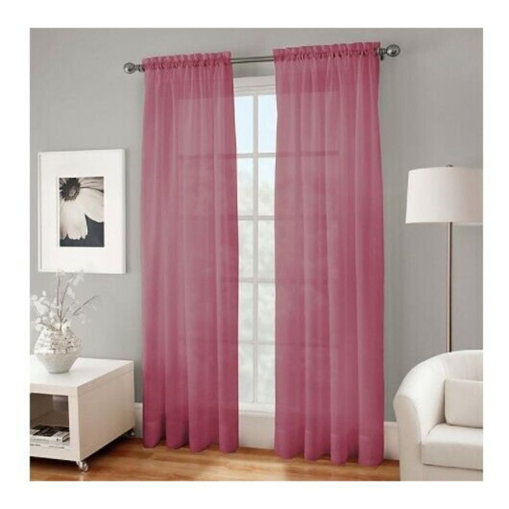 Crushed Voile Sheer 1 Rod Pocket Panel 50 in x 84 in